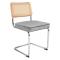 Kick tubular frame chair Kai - Grey