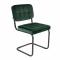 KICK IVY Tubular Frame Chair - Dark Green