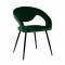 Kick Lenn Dining Chair - Velvet - Dark Green