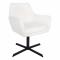 Kick swivel chair Viktor Boucle - White