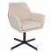 Kick swivel chair Viktor Boucle - Beige