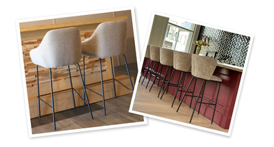 Bar stools with backrest