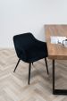 KICK MATZ Dining Chair - Velvet - Dark Grey