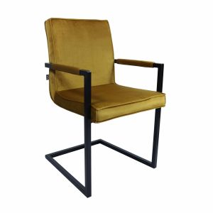 KICK JIM Armchair - Velvet - Gold