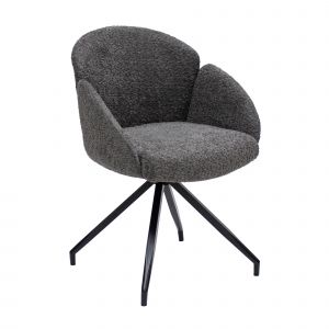 Kick swivel chair Aiko - Dark Grey