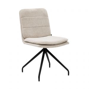 Kick swivel chair Aron - Champagne