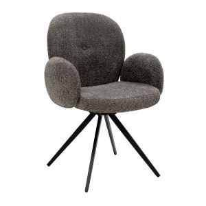 Kick swivel chair Raf - Dark Grey