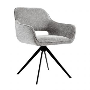 Kick swivel chair Miyo - Dark Grey