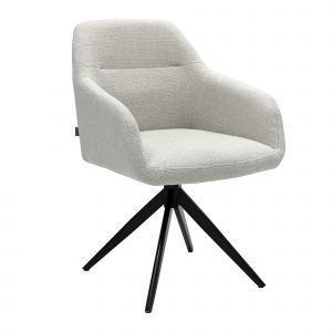 Kick swivel chair Ravi - White