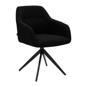 Kick swivel chair Ravi - Black