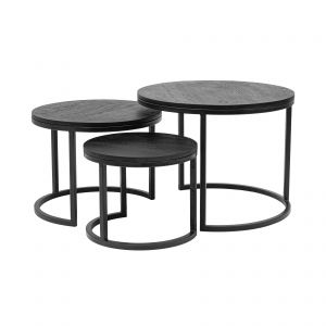 Kick coffee table set Dana - Black