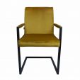 KICK JIM Armchair - Velvet - Gold