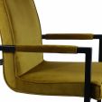 KICK JIM Armchair - Velvet - Gold