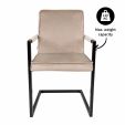 Kick Armchair JIM - Velvet - Champagne