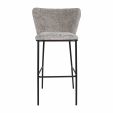 Kick bar stool Bo - Grey