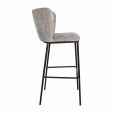 Kick bar stool Bo - Grey