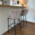 Kick bar stool Bo - Grey