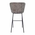 Kick bar stool Bo - Dark Grey