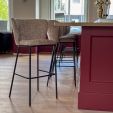 Kick bar stool Bo - Taupe