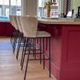 Kick bar stool Bo - Taupe