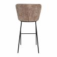 Kick bar stool Bo - Taupe