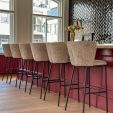 Kick bar stool Bo - Taupe