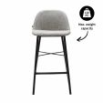 Kick Bar Stool Joel - Grey