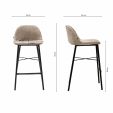 Kick Bar Stool Joel - Beige