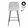 Kick Bar stool Lucy - Grey