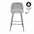 Kick Bar stool Lucy - Dark Grey