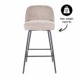 Kick Bar stool Lucy - Taupe