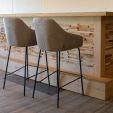 Kick bar stool Suus - Taupe