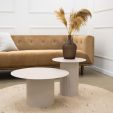 Kick side table Tilo - L - Beige