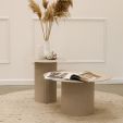 Kick side table Tilo - L - Beige