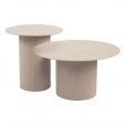 Kick side table Tilo - L - Beige