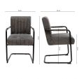 Kick Isa Tubular Frame Chair - Dark Grey