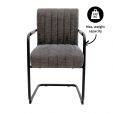 Kick Isa Tubular Frame Chair - Dark Grey