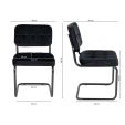 KICK IVY Tubular Frame Chair - Black