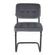 KICK IVY Tubular Frame Chair - Dark Grey