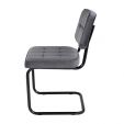 KICK IVY Tubular Frame Chair - Dark Grey