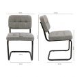 Kick Yves Tubular Frame Chair - Grey