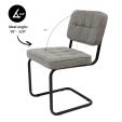 Kick Yves Tubular Frame Chair - Grey