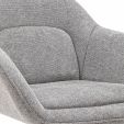 Kick swivel armchair Lux - Grey