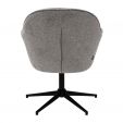 Kick swivel armchair Lux - Dark Grey