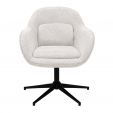 Kick swivel armchair Lux - Champagne