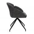 Kick swivel chair Aiko - Dark Grey