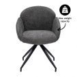 Kick swivel chair Aiko - Dark Grey