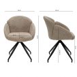 Kick swivel chair Aiko - Beige