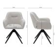 Kick swivel chair Arne - White