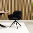 Kick swivel chair Arne - Black